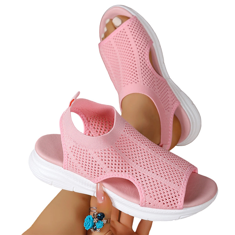 🔥 50% RABATT 👡 Andningsbara damsandaler i mesh ✨ Lätta, luftiga & perfekta för varma sommardagar ☀️