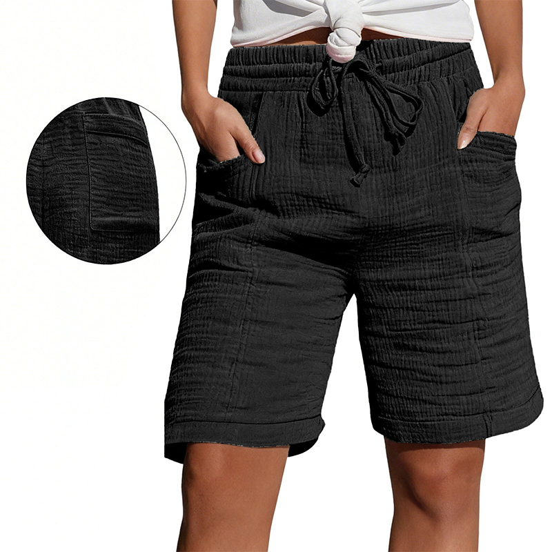 🔥 SOMMARREA – 50% RABATT 👖✨ Shorts med hög midja och justerbar dragsko 🌸 Snygga, bekväma och enkla att matcha