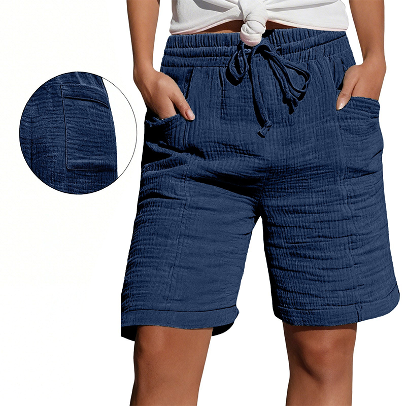 🔥 SOMMARREA – 50% RABATT 👖✨ Shorts med hög midja och justerbar dragsko 🌸 Snygga, bekväma och enkla att matcha