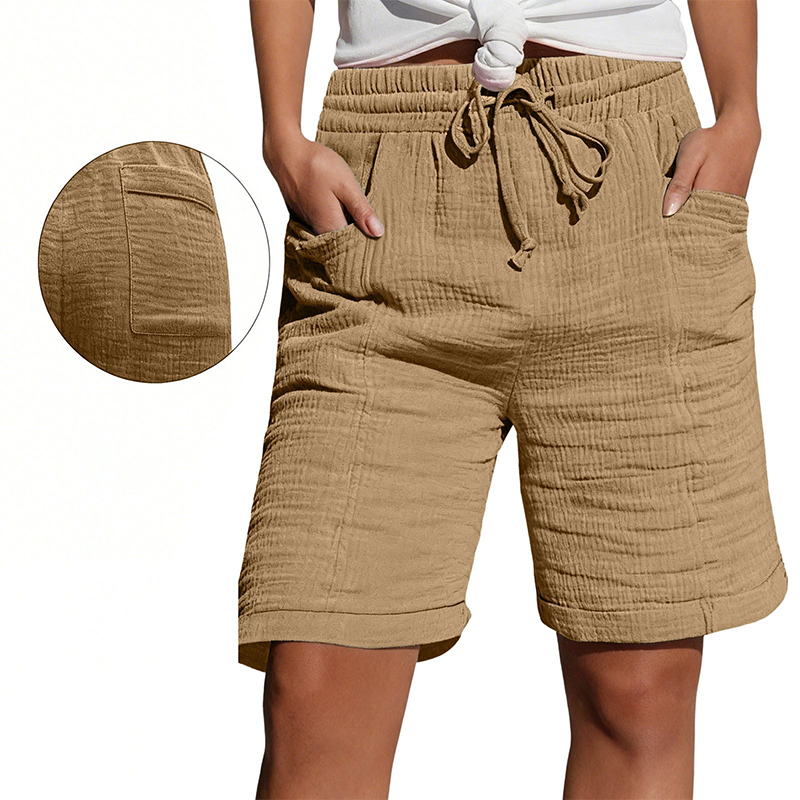 🔥 SOMMARREA – 50% RABATT 👖✨ Shorts med hög midja och justerbar dragsko 🌸 Snygga, bekväma och enkla att matcha