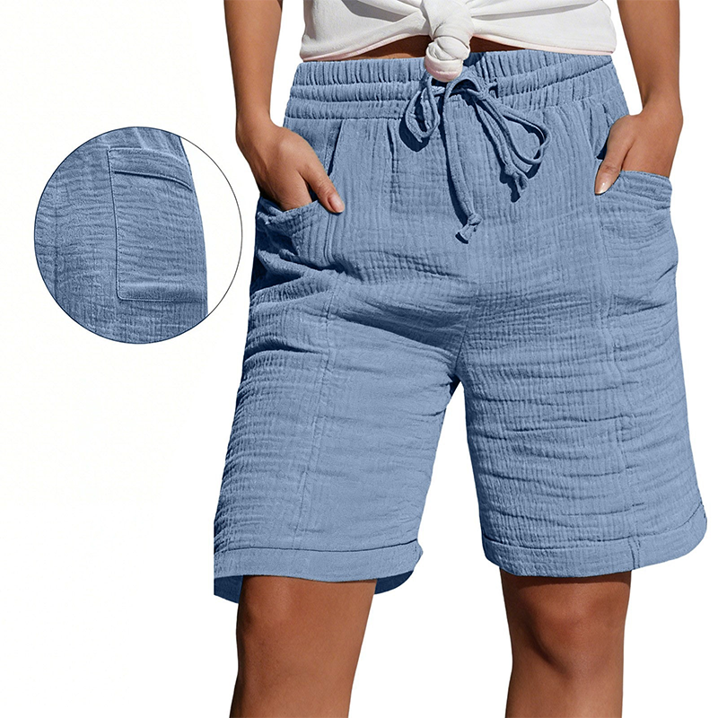 🔥 SOMMARREA – 50% RABATT 👖✨ Shorts med hög midja och justerbar dragsko 🌸 Snygga, bekväma och enkla att matcha