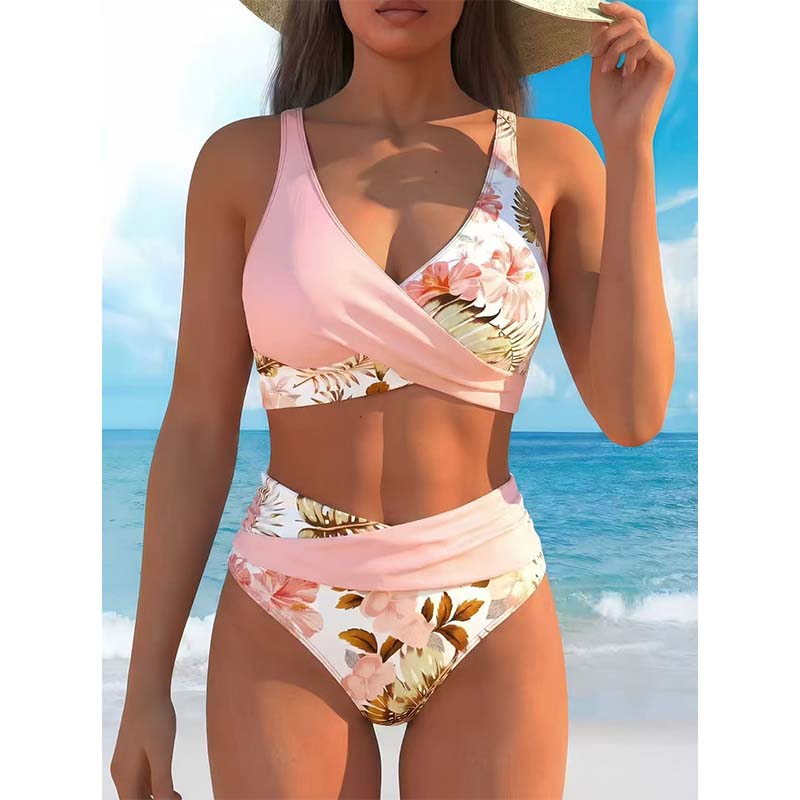 🔥👙 52% RABATT! Bikini med hög midja och tryck – skulptera dina kurvor och visa upp din charm i sommar ☀️
