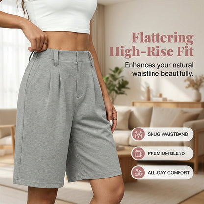 🔥 SOMMARFAVORIT – 50% RABATT 👖🌸 Plisserade shorts med fickor ✨ stilren nordisk look, lätt & luftigt material ☀️
