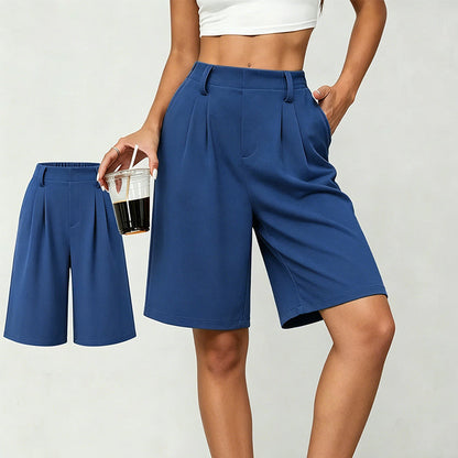 🔥 SOMMARFAVORIT – 50% RABATT 👖🌸 Plisserade shorts med fickor ✨ stilren nordisk look, lätt & luftigt material ☀️