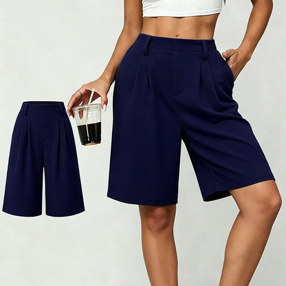 🔥 SOMMARFAVORIT – 50% RABATT 👖🌸 Plisserade shorts med fickor ✨ stilren nordisk look, lätt & luftigt material ☀️