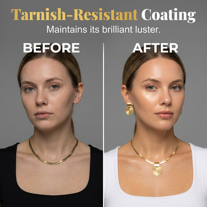 🔥 50% RABATT 💎 Set med halsband och örhängen i modern chic-stil ✨ Elegant, tidlöst & perfekt för både vardag och fest 🌿