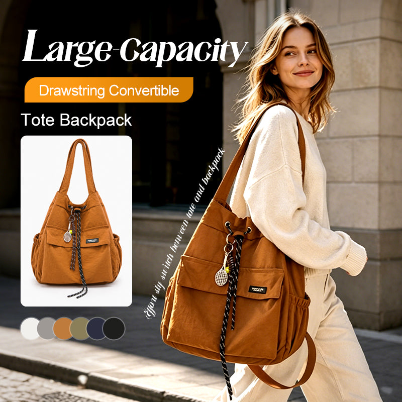🔥 50% RABATT 👜 Konvertibel tote-ryggsäck 🎒 rymlig, vattentät & perfekt för resa och vardag ✨