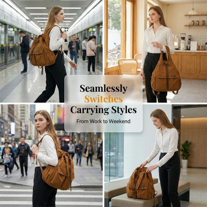 🔥 50% RABATT 👜 Konvertibel tote-ryggsäck 🎒 rymlig, vattentät & perfekt för resa och vardag ✨