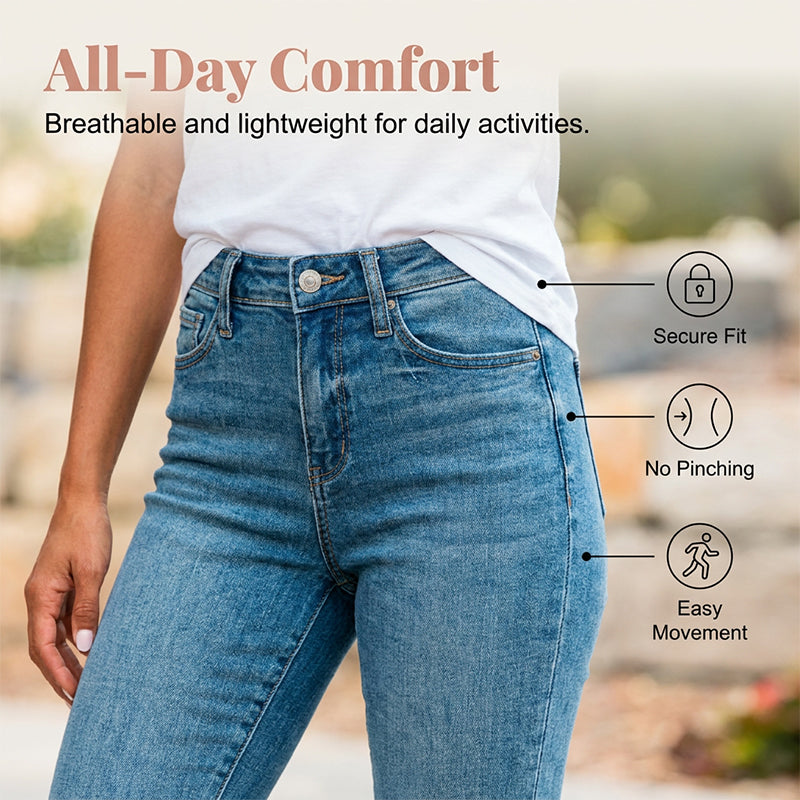 🔥 50% RABATT 👖🌸 Stretch caprijeans med hög midja ✨ Smickrande passform, bekväma & perfekta för sommarens alla dagar ☀️