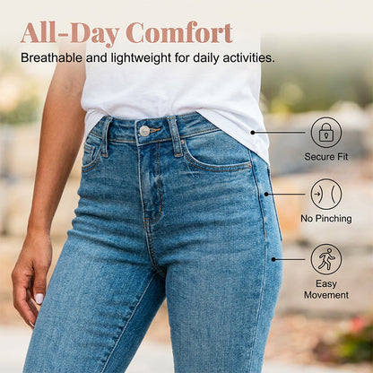 🔥 50% RABATT 👖🌸 Stretch caprijeans med hög midja ✨ Smickrande passform, bekväma & perfekta för sommarens alla dagar ☀️