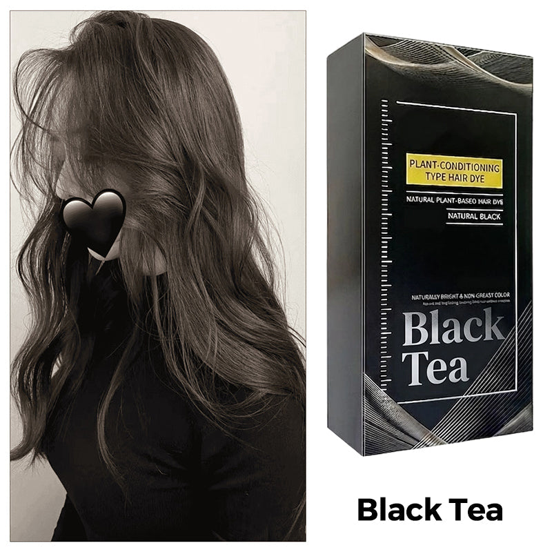 🌿 50% RABATT NU! 💇‍♀️ Skånsom plantebaserad hårfärg 🖤 Naturlig svart, enkel applicering med kam & fin grådekning – berikad med botaniska extrakt ✨