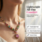Set collana e orecchini “Cuore scintillante”