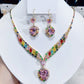 Set collana e orecchini “Cuore scintillante”