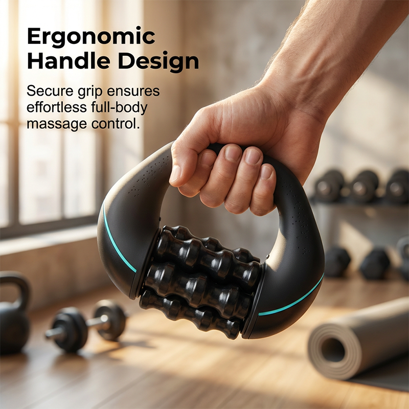 🔥 50% RABATT NU! 💆‍♂️ U-formad elektrisk massagevals ✨ 6 massagehastigheter för djup avslappning – perfekt för nacke, rygg & ben 🌿