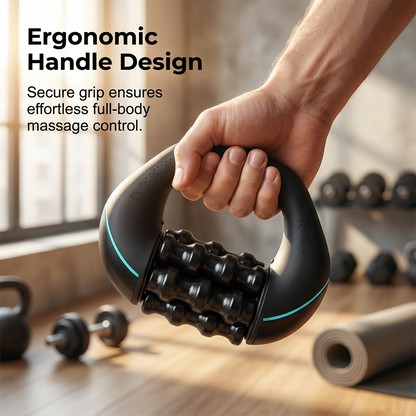 🔥 50% RABATT NU! 💆‍♂️ U-formad elektrisk massagevals ✨ 6 massagehastigheter för djup avslappning – perfekt för nacke, rygg & ben 🌿