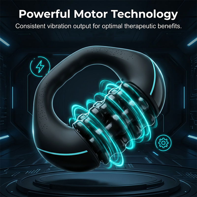 🔥 50% RABATT NU! 💆‍♂️ U-formad elektrisk massagevals ✨ 6 massagehastigheter för djup avslappning – perfekt för nacke, rygg & ben 🌿