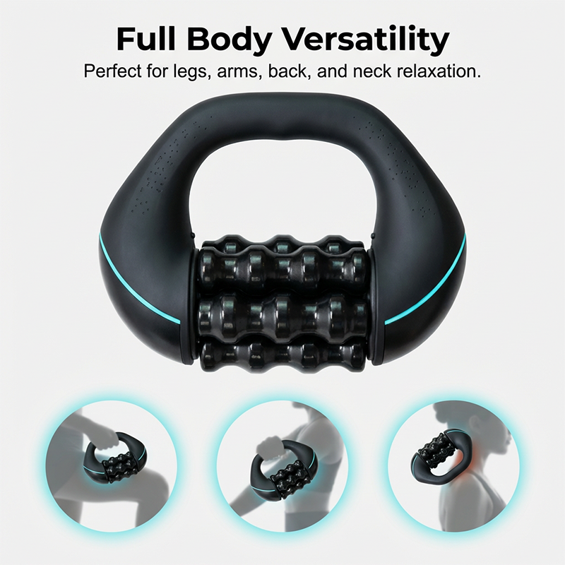 🔥 50% RABATT NU! 💆‍♂️ U-formad elektrisk massagevals ✨ 6 massagehastigheter för djup avslappning – perfekt för nacke, rygg & ben 🌿