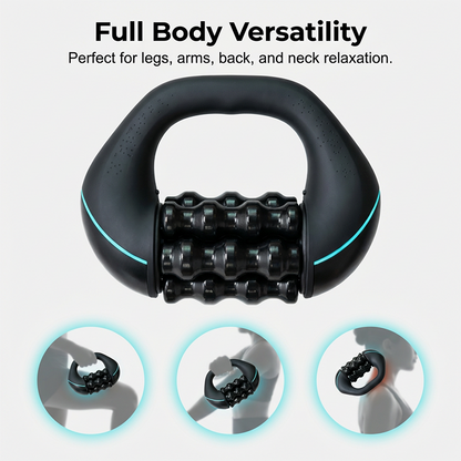 🔥 50% RABATT NU! 💆‍♂️ U-formad elektrisk massagevals ✨ 6 massagehastigheter för djup avslappning – perfekt för nacke, rygg & ben 🌿