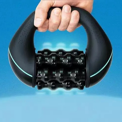 🔥 50% RABATT NU! 💆‍♂️ U-formad elektrisk massagevals ✨ 6 massagehastigheter för djup avslappning – perfekt för nacke, rygg & ben 🌿