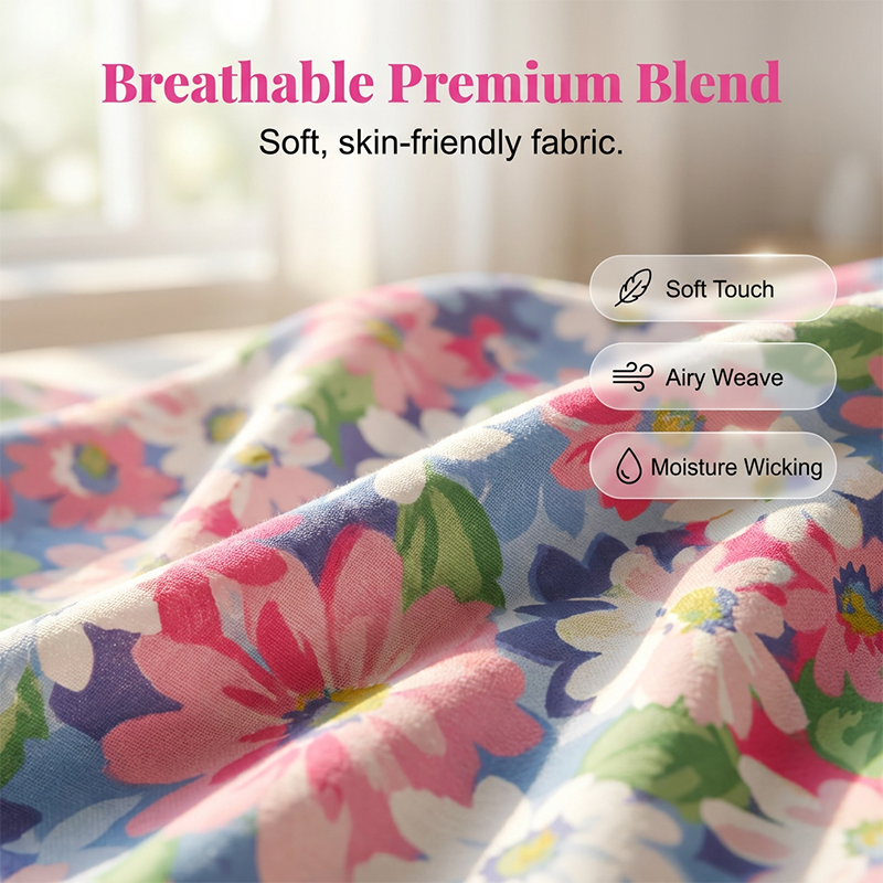 🔥 SOMMARDEAL – 50% RABATT 🌸 Damen byxor med floral design 🌿 Justerbar midja, bekväm passform & naturlig elegans ✨