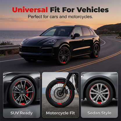💥 50% RABATT 🚘 Fälgdekaler med reflekterande effekt ✨ Förbättra bilens stil & säkerhet – snyggt både dag och natt 🌟