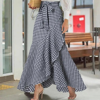 💥 50% RABATT 👗 Sommarfavorit maxikjol 🎀 Asymmetrisk skärning med volangdetaljer ✨ lätt, luftig & bekväm hela dagen 🌿