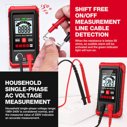 🔥 Köp 2 & få 15% rabatt 🔧📟 Digital multimeter ✨ Snabba och exakta mätningar för hem, garage och verkstad