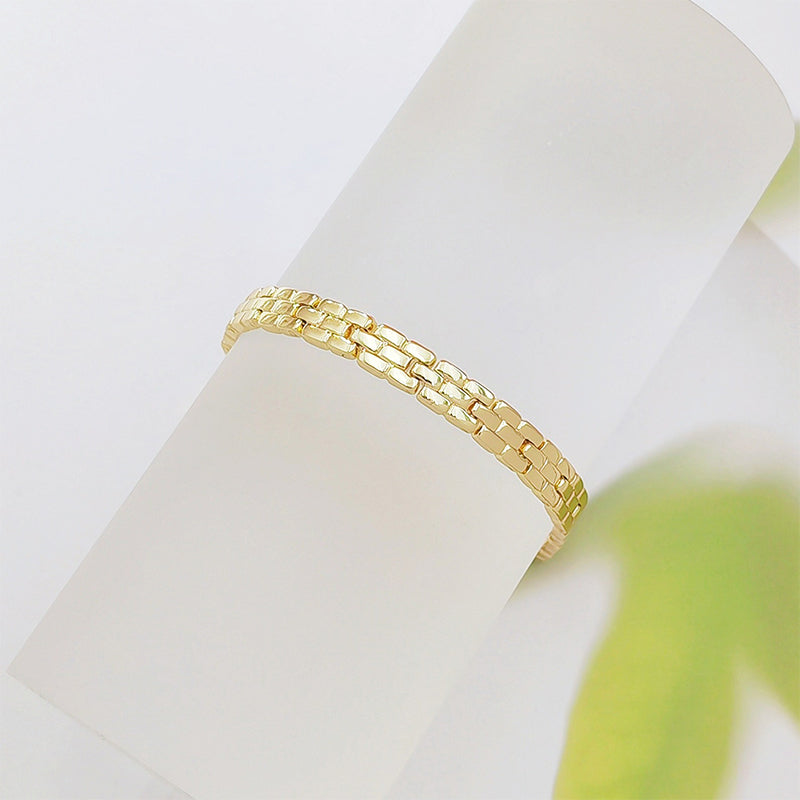 🔥 50% RABATT ⏰ Geometriskt länkararmband ✨ minimalistisk design, modern elegans & tidlös stil 🔷