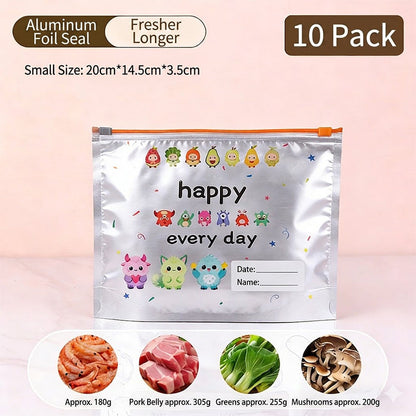 🔥 50% RABATT 🎁 Återanvändbara förvaringspåsar i aluminiumfolie (10 st) ✨ Bevara smak och fräschör – ett måste i varje kök 🌿