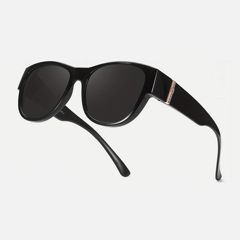 🔥 50% RABATT 🕶️ Stora solglasögon att bära över vanliga glasögon för kvinnor ☀️ Stilfullt skydd & perfekt komfort i solen ✨
