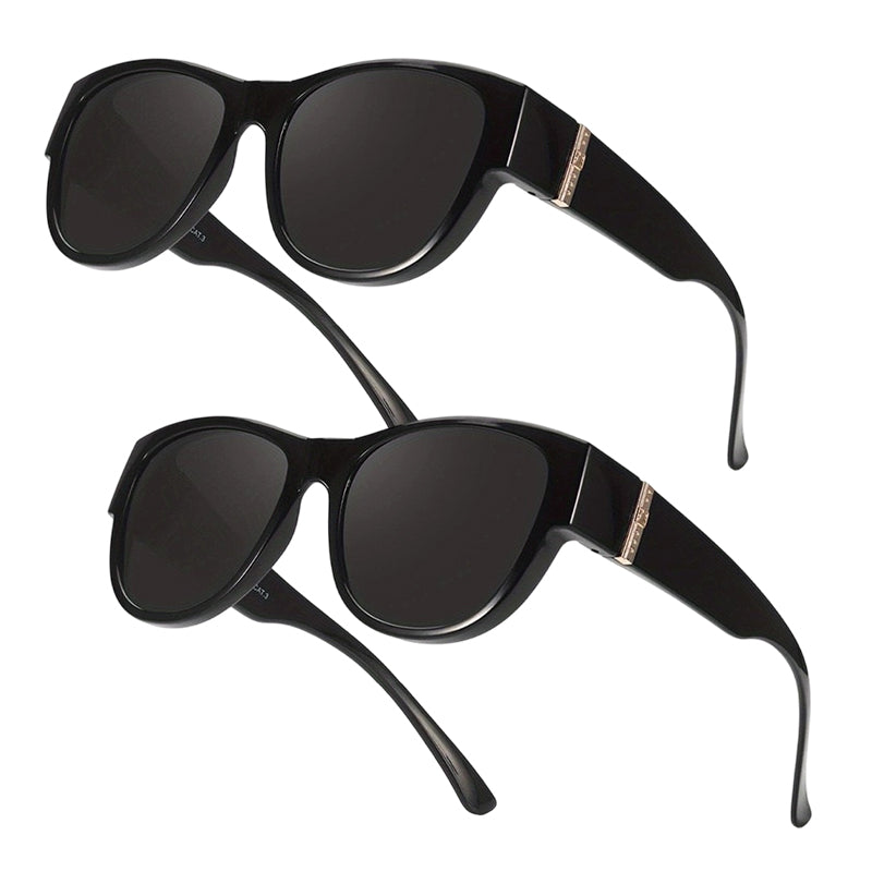 🔥 50% RABATT 🕶️ Stora solglasögon att bära över vanliga glasögon för kvinnor ☀️ Stilfullt skydd & perfekt komfort i solen ✨