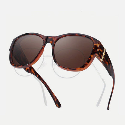 🔥 50% RABATT 🕶️ Stora solglasögon att bära över vanliga glasögon för kvinnor ☀️ Stilfullt skydd & perfekt komfort i solen ✨
