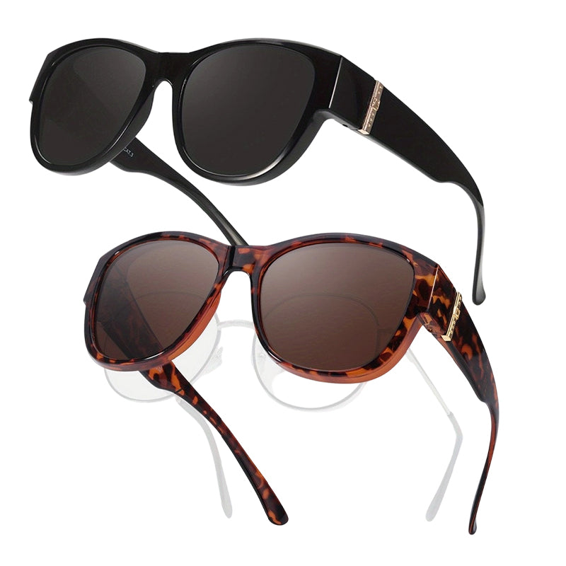 🔥 50% RABATT 🕶️ Stora solglasögon att bära över vanliga glasögon för kvinnor ☀️ Stilfullt skydd & perfekt komfort i solen ✨