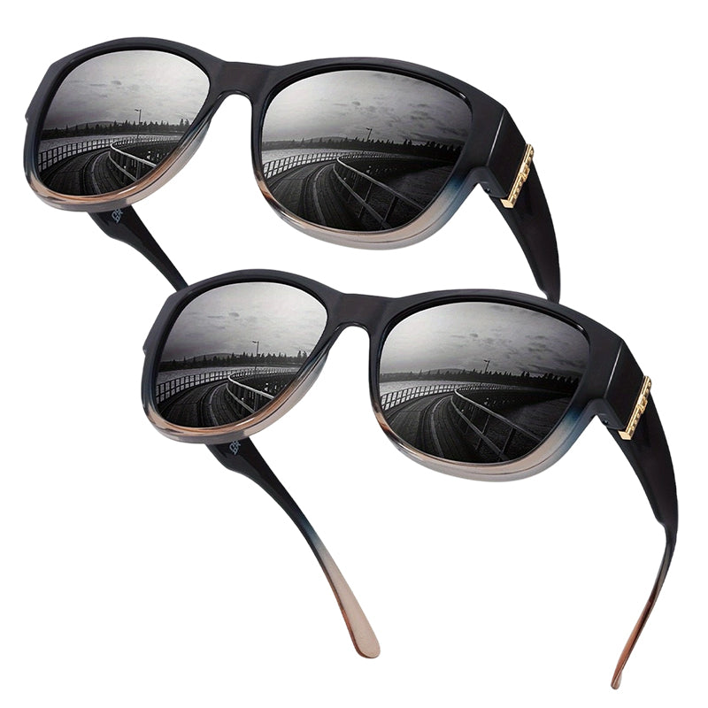 🔥 50% RABATT 🕶️ Stora solglasögon att bära över vanliga glasögon för kvinnor ☀️ Stilfullt skydd & perfekt komfort i solen ✨