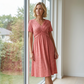 👗💙 50% OFF TODAY! ✨ Women’s V-Neck Short Sleeve Long Dress 🌸 Elegant Flowing Fit, Comfortable Fabric & Effortless Everyday Style