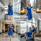 👗💙 50% OFF TODAY! ✨ Women’s V-Neck Short Sleeve Long Dress 🌸 Elegant Flowing Fit, Comfortable Fabric & Effortless Everyday Style