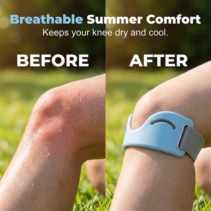 🔥 50% SOMMER-RABATT | Patellaband Kniestütze 🏃 Stoßdämpfend & atmungsaktiv für Laufen, Sport & Alltag