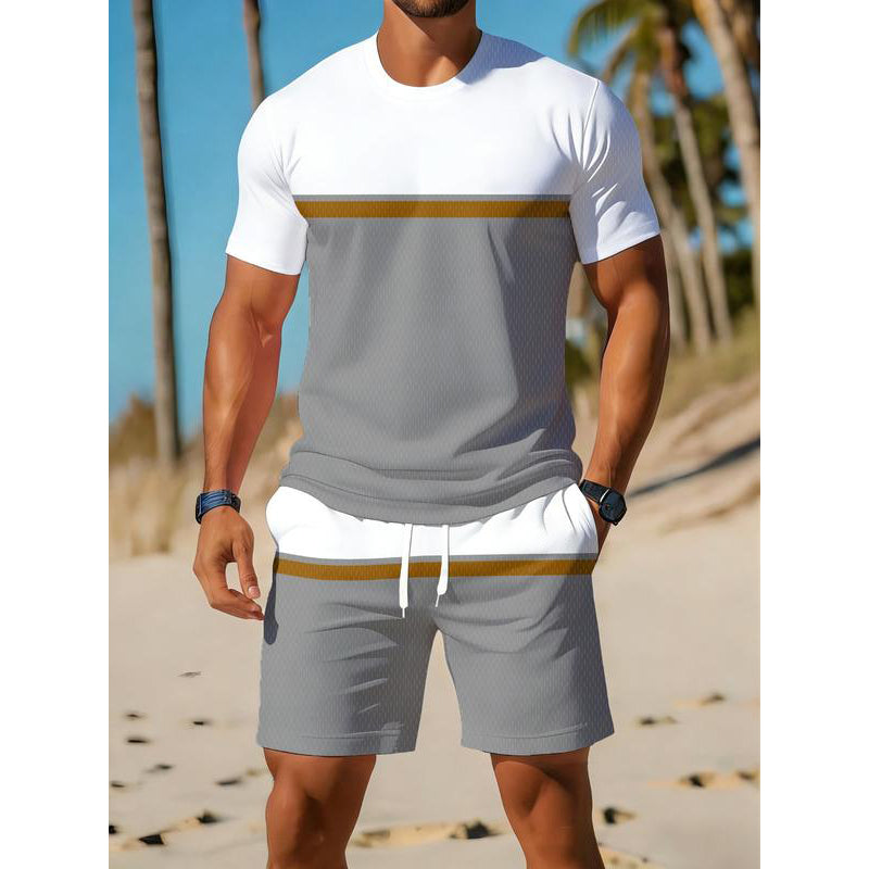 🔥 50% RABATT 🧢 Trendigt sommarset i färgblock för män 🎉 Lätt, stilrent & perfekt för varma dagar ☀️