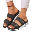 🔥 50% RABATT ✨👡 Glittrande kilklackssandaler med strass 💖 Elegant design, skön komfort & perfekt för sommarens alla tillfällen 🌸