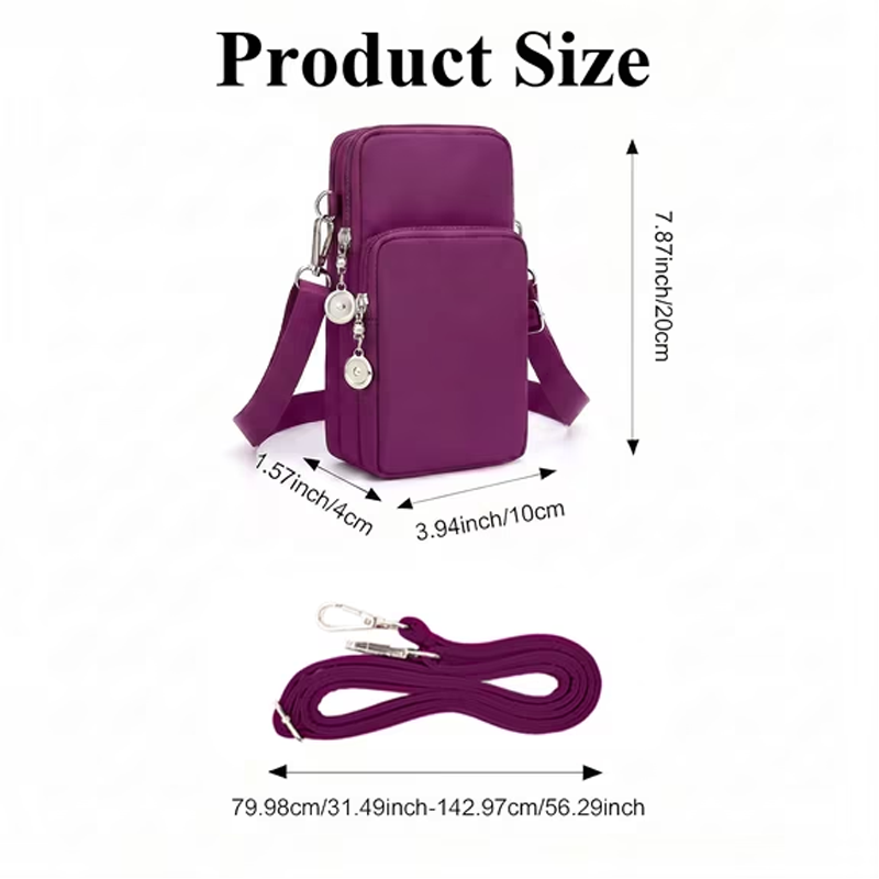 💥 50% RABATT ⏰ Mini Crossbody Bag för kvinnor 📱 Praktisk, lätt & alltid nära mobilen – perfekt för stadsliv och utflykter ✨