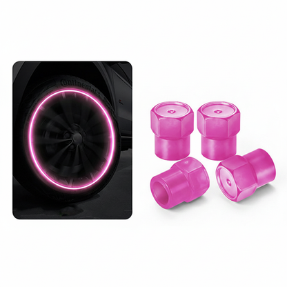 🔥 50% RABATT ⏰ Universella självlysande ventillock till däck 🚗✨ För bättre synlighet, säkerhet & cool stil på vägen 🌙