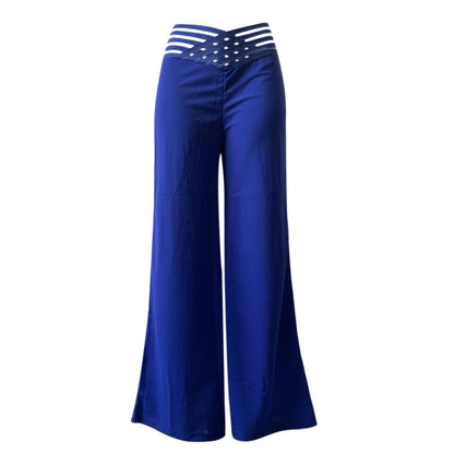 🔥 50% RABATT 👖 Casual byxor med hög midja & vida ben för kvinnor ✨ Lätt, luftig & perfekt för en stilren vardagslook 🌿