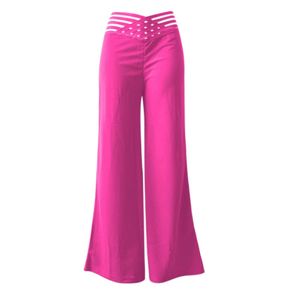 🔥 50% RABATT 👖 Casual byxor med hög midja & vida ben för kvinnor ✨ Lätt, luftig & perfekt för en stilren vardagslook 🌿