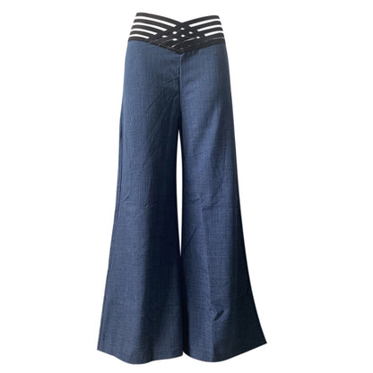🔥 50% RABATT 👖 Casual byxor med hög midja & vida ben för kvinnor ✨ Lätt, luftig & perfekt för en stilren vardagslook 🌿