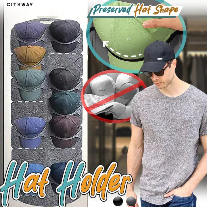🔥 50% RABATT 🎩 Hängande hattställ med flera fickor ✨ Smart förvaring som sparar plats och håller hemmet organiserat 🏡