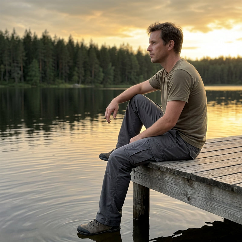 🔥 50% RABATT 👖 Herrarnas taktiska cargobyxor ⛰️ Ripstop-tyg, flera smarta fickor & komfort hela dagen – för arbete, friluftsliv och vardag 🔧