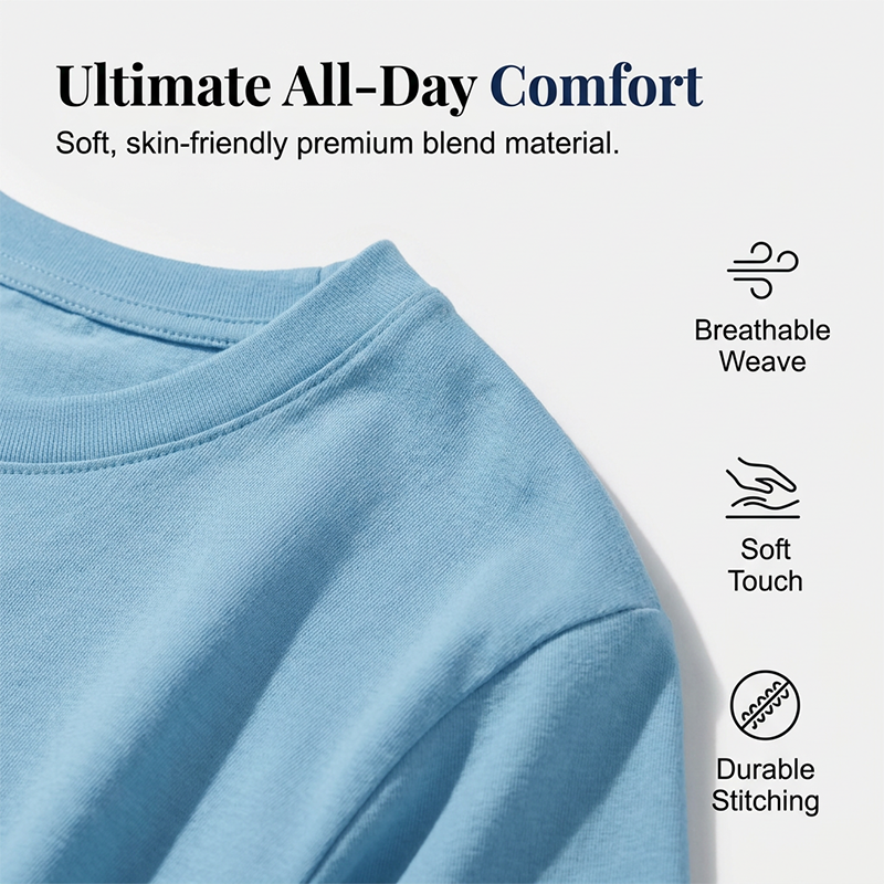 🔥 50% RABATT 👕🌹 Elegant premium T-shirt med blåros-design ✨ mjuk, stilren & perfekt för en modern vardagslook 🌿