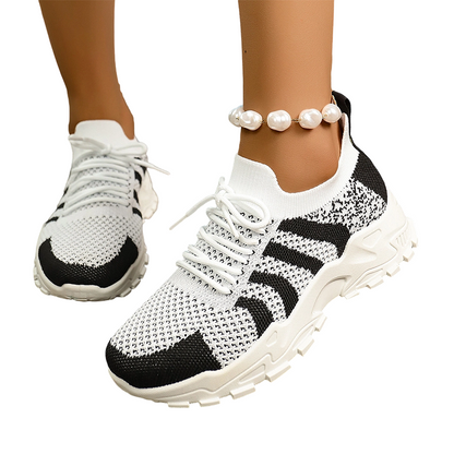 💥 50% RABATT 👟 Plattformssneakers med andningsbart mesh ✨ mjuka steg, bra stöd & perfekt för vardag och promenader 🚶‍♀️