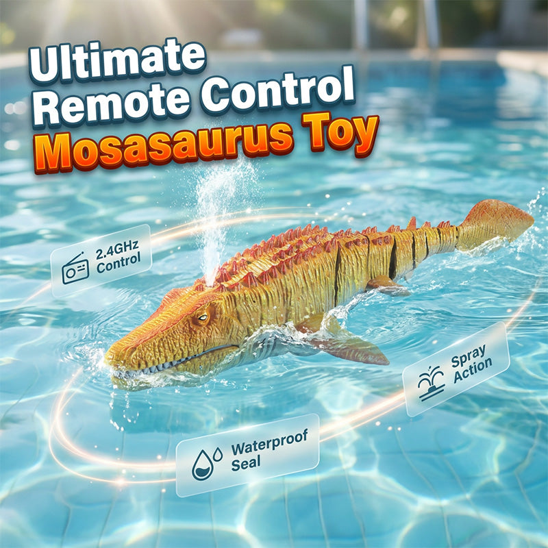 🔥 SOMMARDEAL – 50% RABATT 🦖💦 Fjärrstyrd Mosasaurus 🌊 Actionfylld vattenlek som får barnen att lägga undan skärmarna ✨