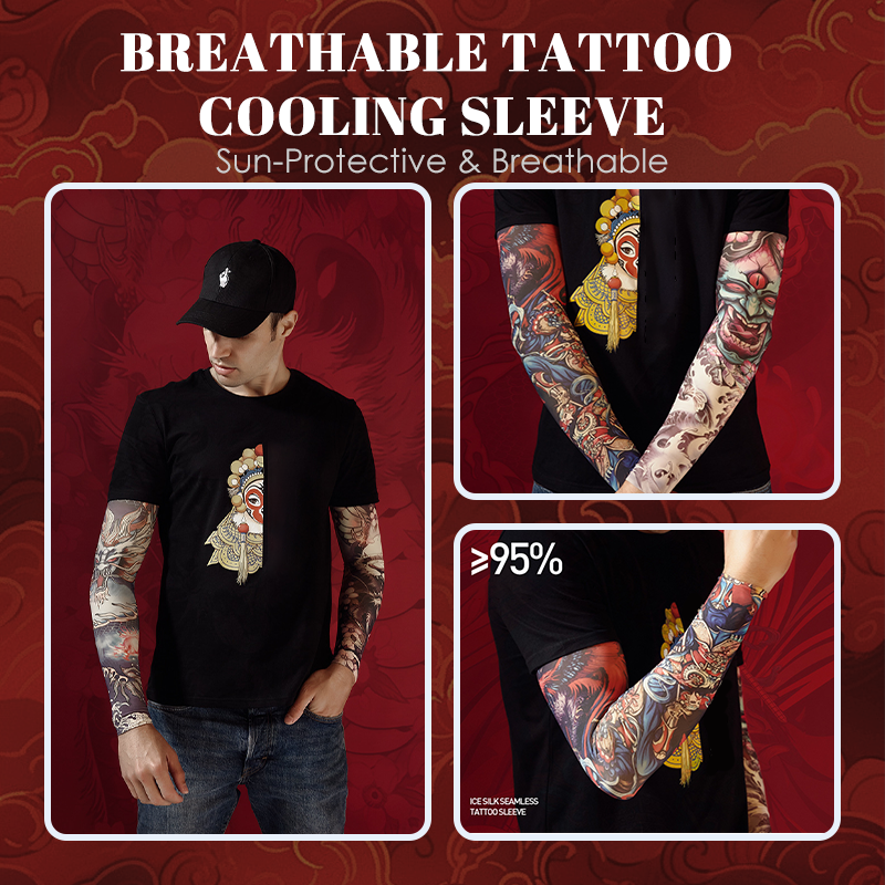 🔥 50% RABATT 🧊 Solskyddande & svalkande tatueringsärm ☀️ Andas, skyddar huden och håller dig bekväm hela dagen ✨